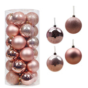 Christmas Ball Plastic Pendant Colorful Ball 3 Cm4cm6cm8CM Christmas Product Wholesale