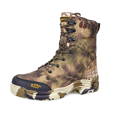 Desert jungle camouflage boots