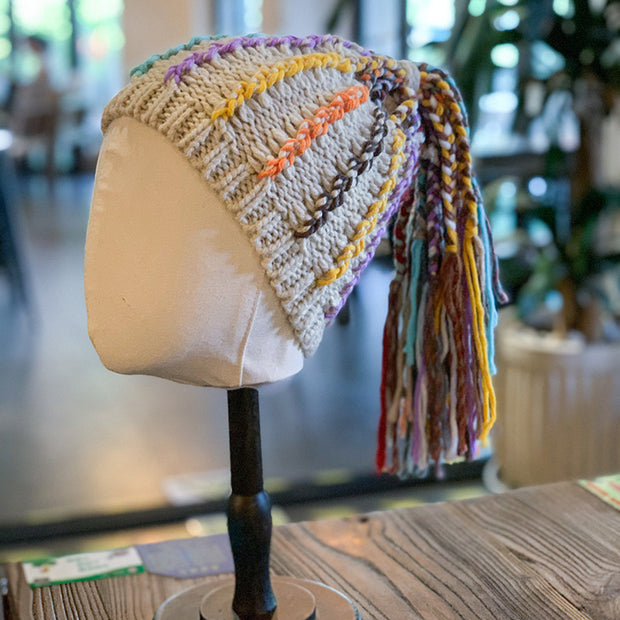 That Winter Dreadlocks Wig Hat Woman Autumn Winter