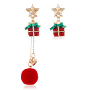 European And American Christmas New Products Earrings Creative Christmas Snowflake