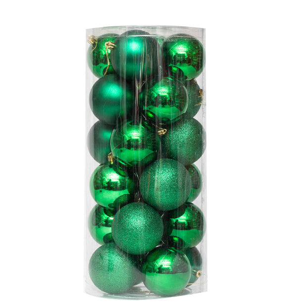 Christmas Ball Plastic Pendant Colorful Ball 3 Cm4cm6cm8CM Christmas Product Wholesale