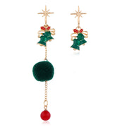 European And American Christmas New Products Earrings Creative Christmas Snowflake