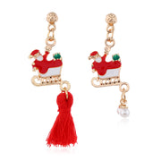 European And American Christmas New Products Earrings Creative Christmas Snowflake