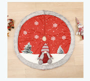 Christmas Tree Skirt Linen Tree Skirt Christmas Tree Bottom Decoration Supplies