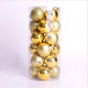 Christmas Ball Plastic Pendant Colorful Ball 3 Cm4cm6cm8CM Christmas Product Wholesale