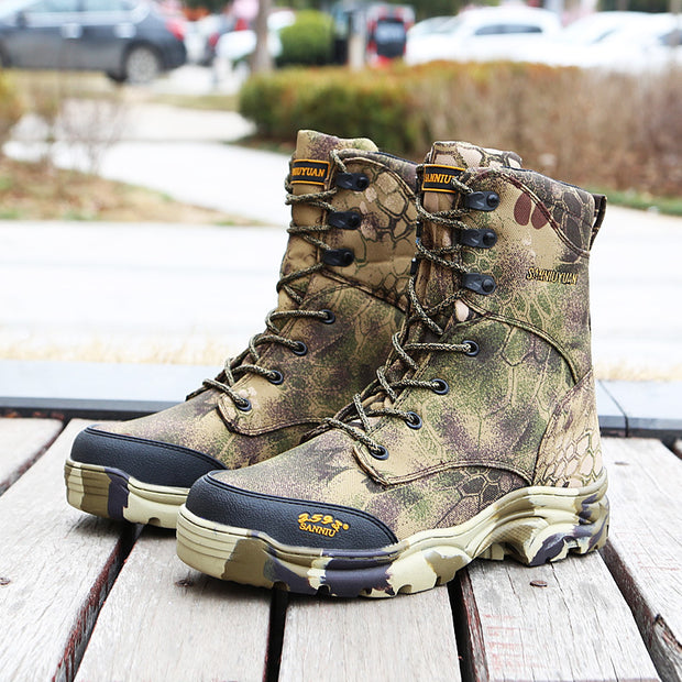 Desert jungle camouflage boots