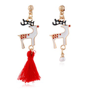 European And American Christmas New Products Earrings Creative Christmas Snowflake