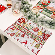 Christmas Home Decoration Products Knitted Cloth Placemats