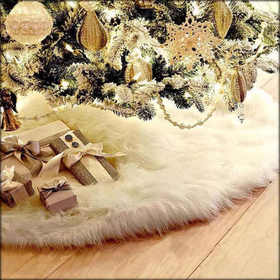 Christmas Plush Tree Skirt 78cm 90cm 122cm Christmas Tree Decoration Christmas Tree Skirt